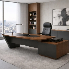 Mesa Diretiva com Bivar e Armário – Altis